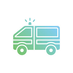 Fototapeta premium Ambulance vector icon