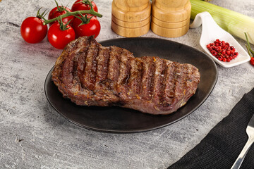 Rib eye steak grilled beef