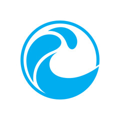 blue sea water high wave design