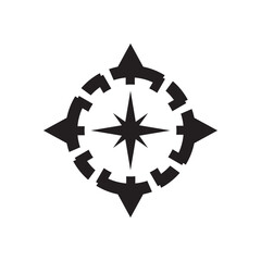 ancient compass logo design