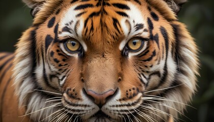 A Captivating Close Up Of A Wild Tiger With Pierc  2
