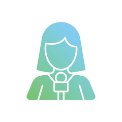 Reporter vector icon