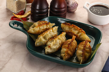 Fried Japanese stuffed dumplings - Gyoza