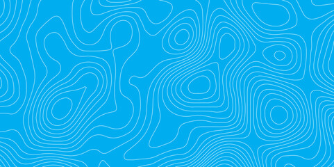 Abstract blue topography contour map background design .geometric white wave curve lines texture .abstract topographic map with wave line pattern .