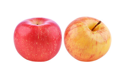 Fresh whole apple isolated on transparent background. PNG