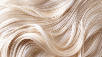 Background with texture of women's hair, close-up of hair, hair of pearl blonde