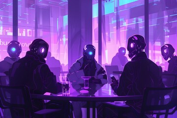 Negotiating Terms in Neon Tinged Atmosphere