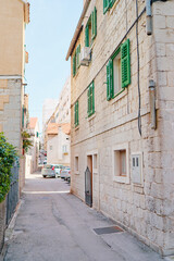 Ancient buildings in old town. Split, Croatia.