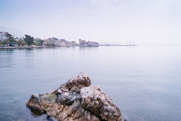 Fototapeta premium Kastel Gomilica, castle on the sea coast of Dalmatia, Croatia.