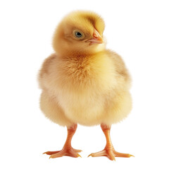 Obraz premium baby chicken isolated on transparent background cutout