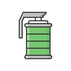 Smoke Grenade vector icon