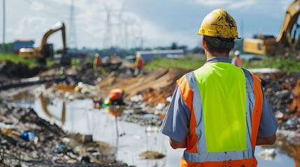 Environmental engineer ensuring compliance with environmental laws during construction projects, a role that can make them unpopular on job sites