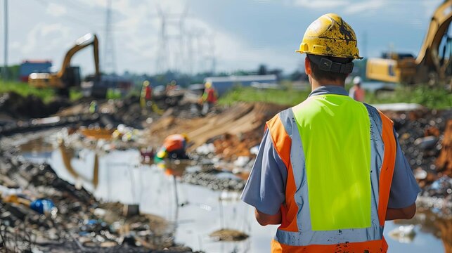 Environmental engineer ensuring compliance with environmental laws during construction projects, a role that can make them unpopular on job sites
