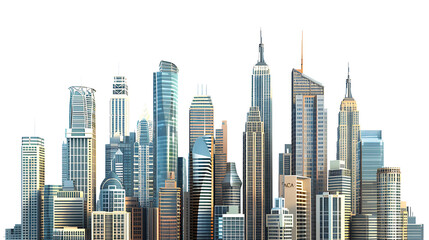 Naklejka premium Skyscrapers, for an urban theme