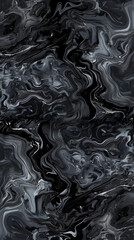 Smoky marbled patterns with seamless gradient transitions from black to gray