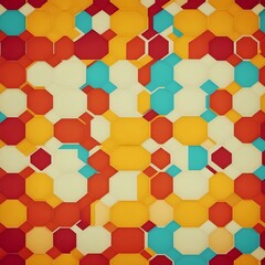 abstract colorful background with hexagonal shapes