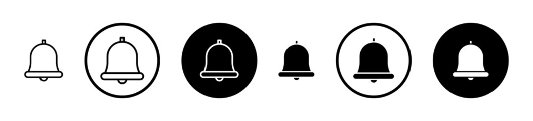 Bell Ring Icon. Alarm Notification Bell Vector Icon, Doorbell Pictogram, Phone Warning Notify Vector Icon Suitable for Apps and Websites UI Designs.