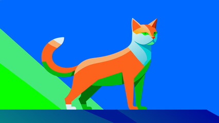 Fototapeta premium realistic Cat 