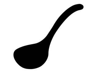Spoon silhouette vector art