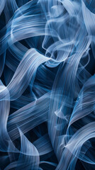 Seamless weaving with smoke in a abstract canvas