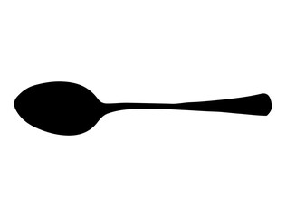 Spoon silhouette vector art