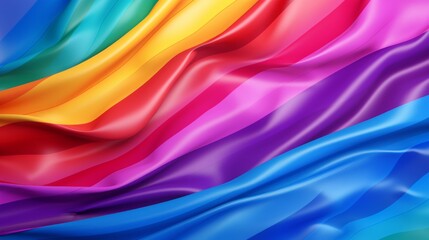 Obraz premium Multicolored wavy lines create a mesmerizing rainbow spectrum