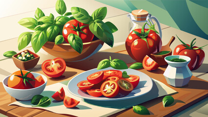 vegetables on a plate