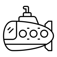 Fototapeta premium Submarine Icon