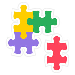 Obraz premium Puzzle Icon