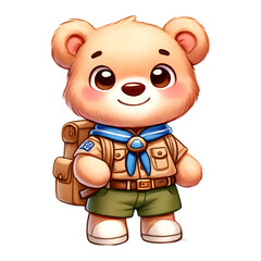 Fototapeta premium Cute Teddy Bear Sublimation