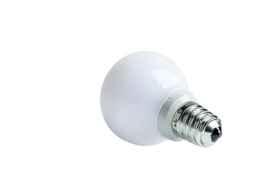 Illuminating Innovation, Isolated LED Spotlight Bulb on White Background, Copy Space