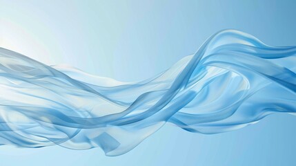 Light Blue waves of fresh clean air in out door
