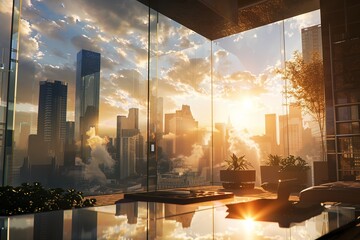 The perfect fusion of AI technology and art, capable of automatically adjusting light transmission and appearance with the sunlight, presenting different aspects day and night