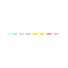 Colorful dashed line