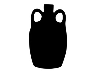 Vintage whisky bottle silhouette vector art