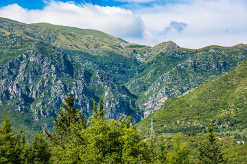 Beautiful mountain landscape of the Albanian Riviera - 805101144