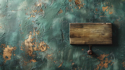 Muted olive wall with a rustic wooden switch,
