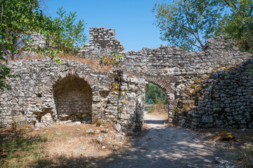 Butrint national archeological park in Albania - 805101312