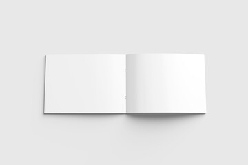 3d rendering landscape magazine blank mockup. 3d rendering
