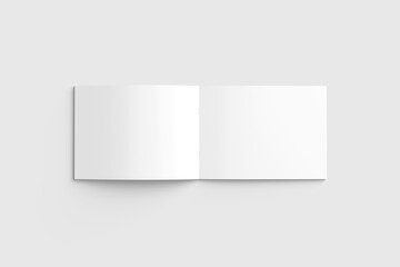 3d rendering landscape magazine blank mockup. 3d rendering