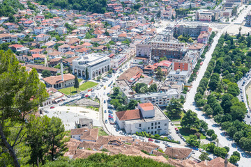 View over the city of Berat in Albania - 805101913