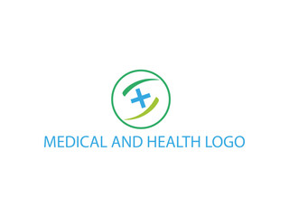 Health and  medical logo vector and illustration.