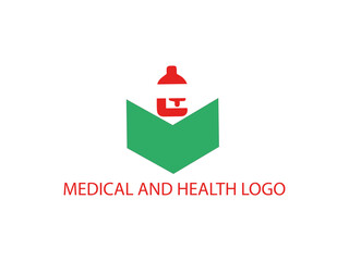 Health and  medical logo vector and illustration.