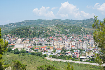 View over the city of Berat in Albania - 805101995