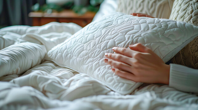 Soothing asmr sleep therapy with gentle pillow tapping