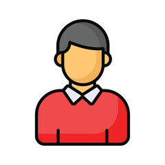 An amazing icon of voter avatar in editable design style