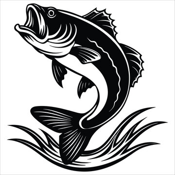 recommend clip art: Vector fish vector art, graphics fish . vintage illustration fish clipart, vector fishs flat style artwork design