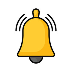 Notification bell vector design in modern style