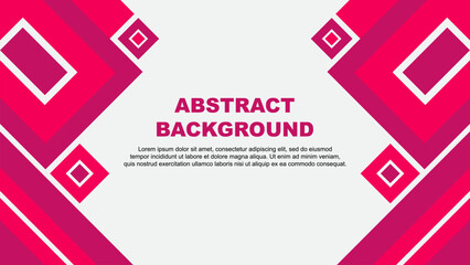 Abstract Background Design Template. Abstract Banner Wallpaper Vector Illustration. Pink Cartoon