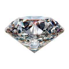 Beautiful Diamond Isolated on Transparent Background. PNG File.